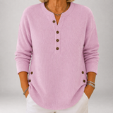 Inessa - Ribbed Henley tunika ar Side pogas