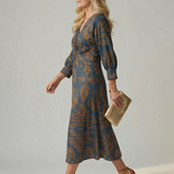 Iris | Dabiskais Wrap Midi Kleita