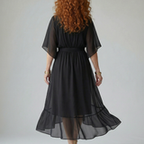 Ciel | Gaismas drapēta midi kleita