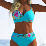 Bikini Bralette Stils Ar Kontrastu