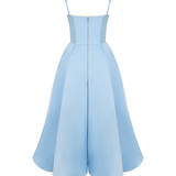 Ophira™ - Elegants korsetes midi kleita