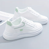 Zana - Zapatillas blancas šiks de comodidad ligera