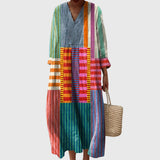 Stephanie - Geometric midi kleita