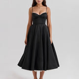 Ophira™ - Elegants korsetes midi kleita