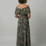 Fiorella | Off Shoulder Flow Midi Kleita