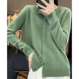 Jazlyn - Women’s apaļš kakls Relaxed Fit kardigāns