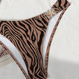 Seksīgs Zebra Izdrukāts Bikini