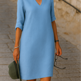 Elvy™ - Elegants V-veida kakla kleita