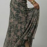 Fiorella | Off Shoulder Flow Midi Kleita