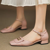 Lilette Buckle Ādas Mary-Janes