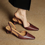 Malia Ādas Slingback Kurpes