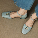 Lilette Buckle Ādas Mary-Janes