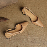 Malia Ādas Slingback Kurpes
