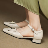 Lilette Buckle Ādas Mary-Janes