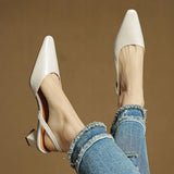 Malia Ādas Slingback Kurpes