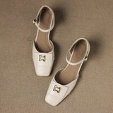 Lilette Buckle Ādas Mary-Janes
