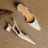 Malia Ādas Slingback Kurpes