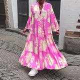 Diana™ - Ērts patchwork maksi kleita