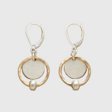Anita - Vintage Pearl auskari ar Zelts un Sudrabs Plating