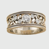 Guntīte - Antique Sudrabs gredzens ar Zirconia