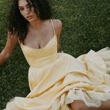 Ophira™ - Elegants korsetes midi kleita
