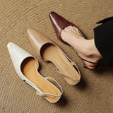 Malia Ādas Slingback Kurpes
