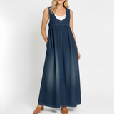 Capucine | Vintage Mazgāta Džinsu Maxi Kleita