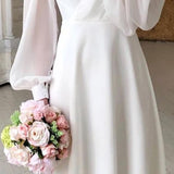 Elegants Midi kāzu kleita sievietēm