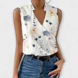 Loretta - Izsmalcināts V - neck tops