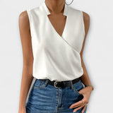 Loretta - Izsmalcināts V - neck tops