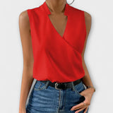 Loretta - Izsmalcināts V - neck tops