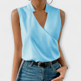 Loretta - Izsmalcināts V - neck tops