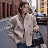 Damen Oversized Jacke mit Doppelreißverschluss und Taschen