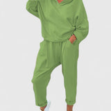 Sally - Ērts Hooded sporta krekls Set