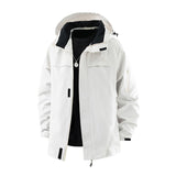 Damen Jacke mit Kapuze, Kordelzug und Taschen