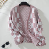 Gabriella - Women’s Comfort Check raksts kardigāns