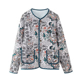 Damen Langarm Rundhalsjacke mit Taschen