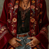 Darcy - Boho izšūts Kimono kardigāns