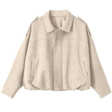 Damen Oversized Jacke mit praktischen Taschen