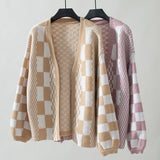 Gabriella - Women’s Comfort Check raksts kardigāns