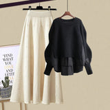 XENIA - Lockeres Sweatshirt und Rock