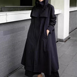 Damen wasserabweisender Oversize-Regenmantel mit Kapuze und A-Linie