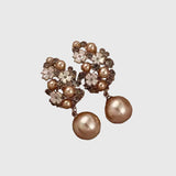 Alda - Elegants auskari ar ziedains Beads