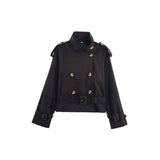 Damen Trenchjacke mit Gürtel und doppelter Knopfleiste