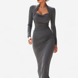 Raphaële™ Taillierte Lange Robe