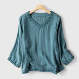 Taysia - Elegants V - Neck blūze