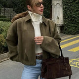 Malia | Elegantā zaļā pārejas veste sievietēm