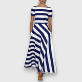 Lorie™ – Elegants Svītrainais Kleita