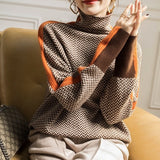 Madeleine | Herringbone Luxe Turtleneck
