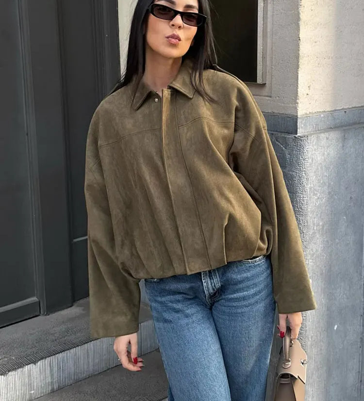 Malia | Elegantā zaļā pārejas veste sievietēm